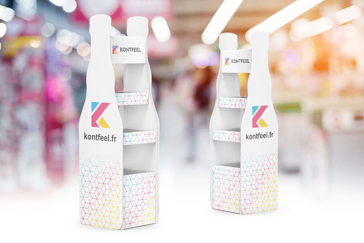Présentoir bouteilles sur mesure
